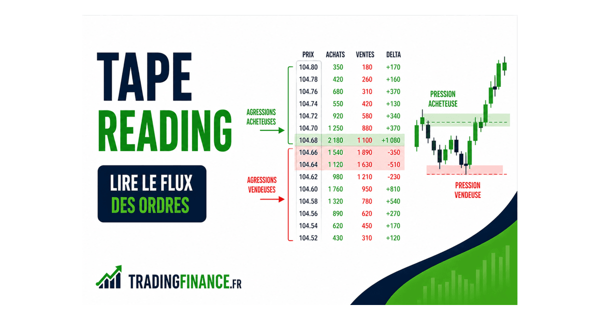 Comment utiliser le TAPE et le tape reading en bourse
